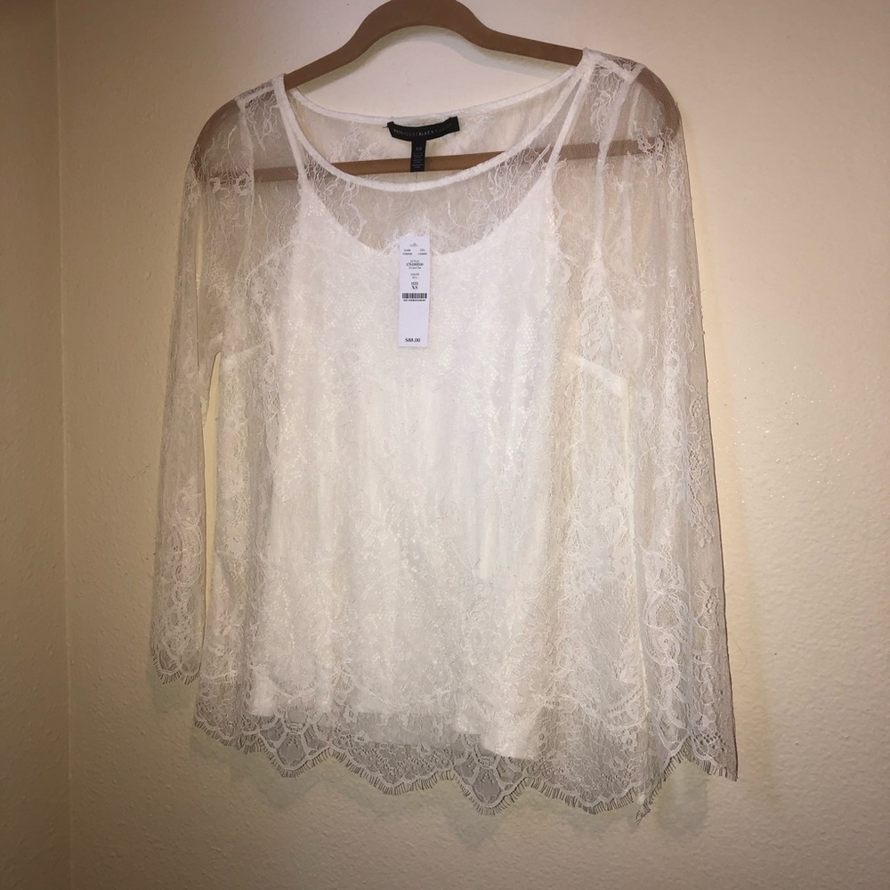 White House Black Market top XS NWT